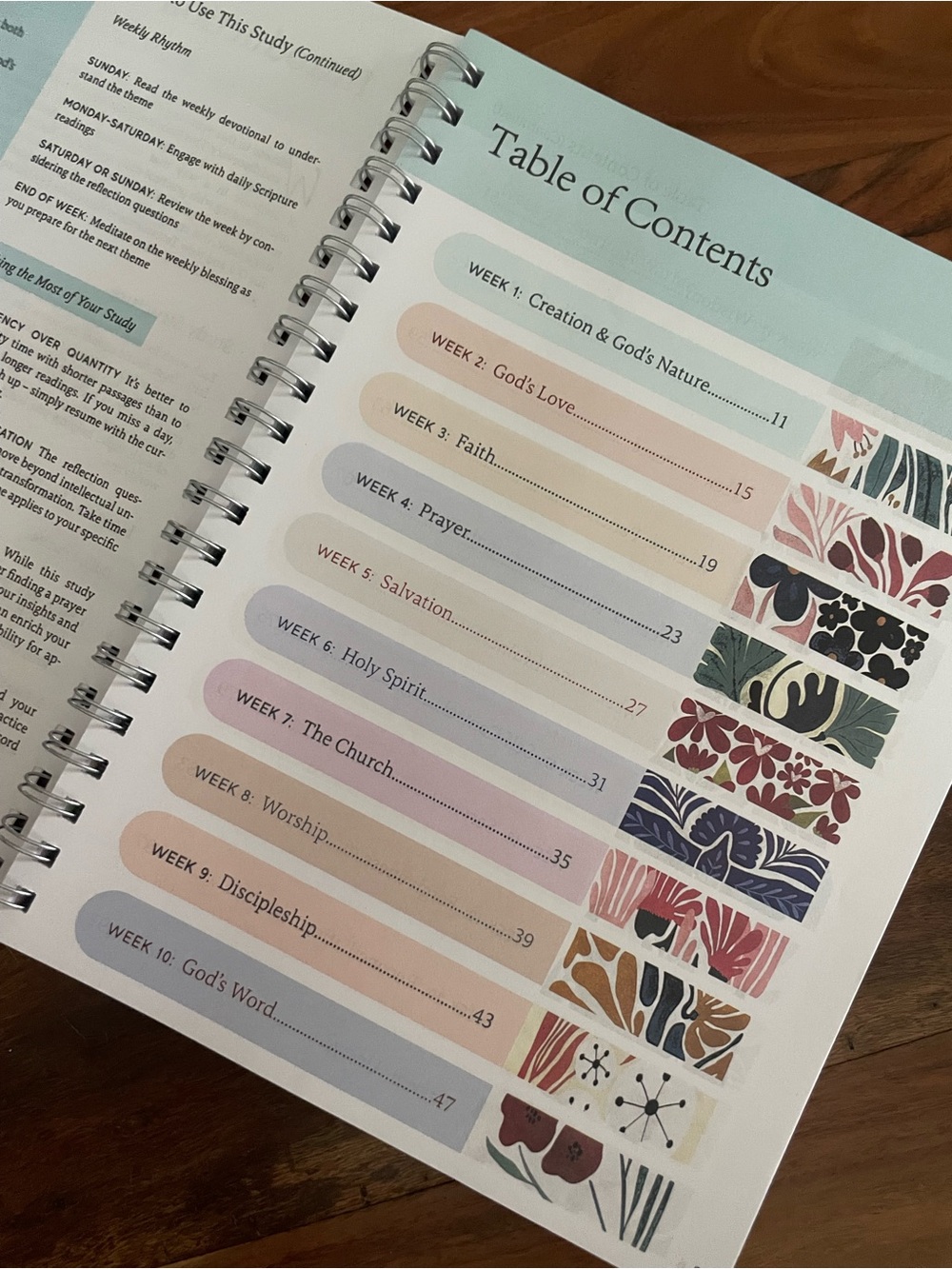 THE BIBLE IN A YEAR: A 52-WEEK JOURNEY SOFTCOVER) & Bible study guide - Picture 3 of 9